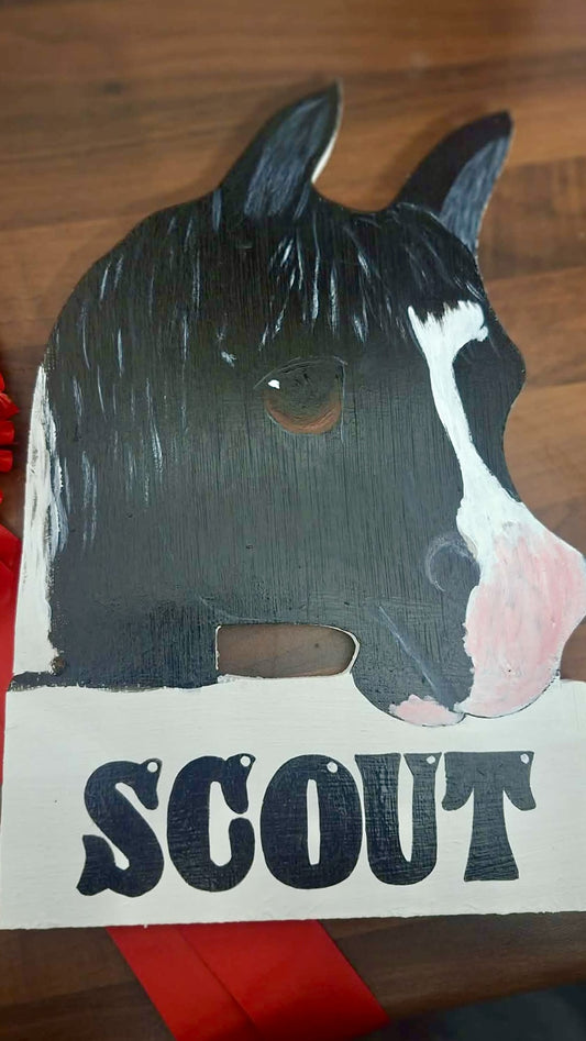 Horse Stable Name Plaque