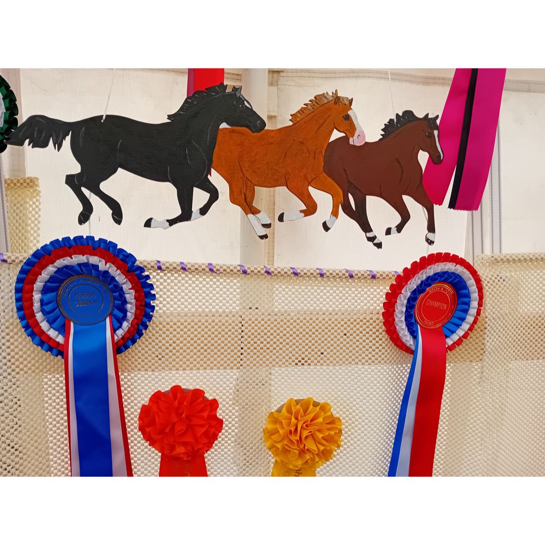 Personalised Wooden Horse Rosette Holder