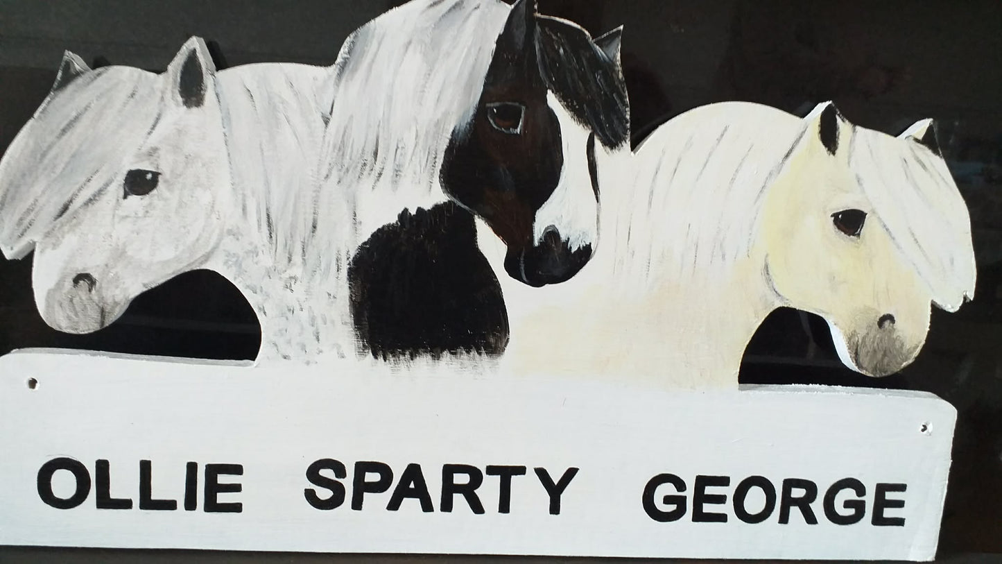 Horse Stable Name Plaque