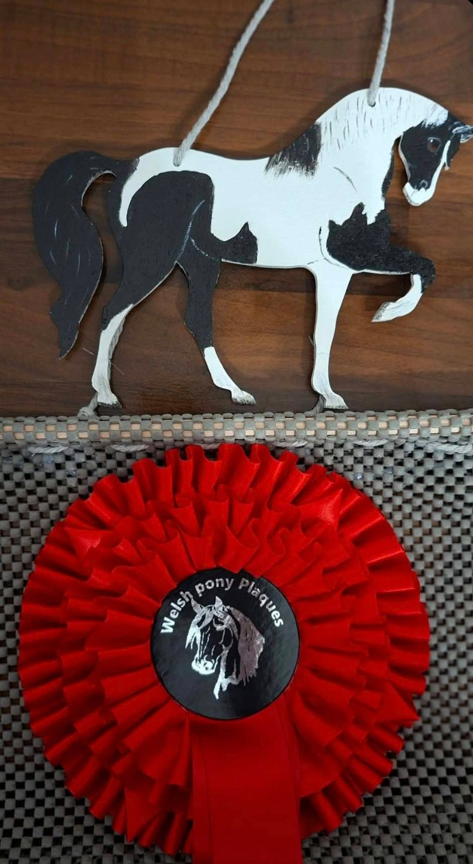 Personalised Wooden Horse Rosette Holder