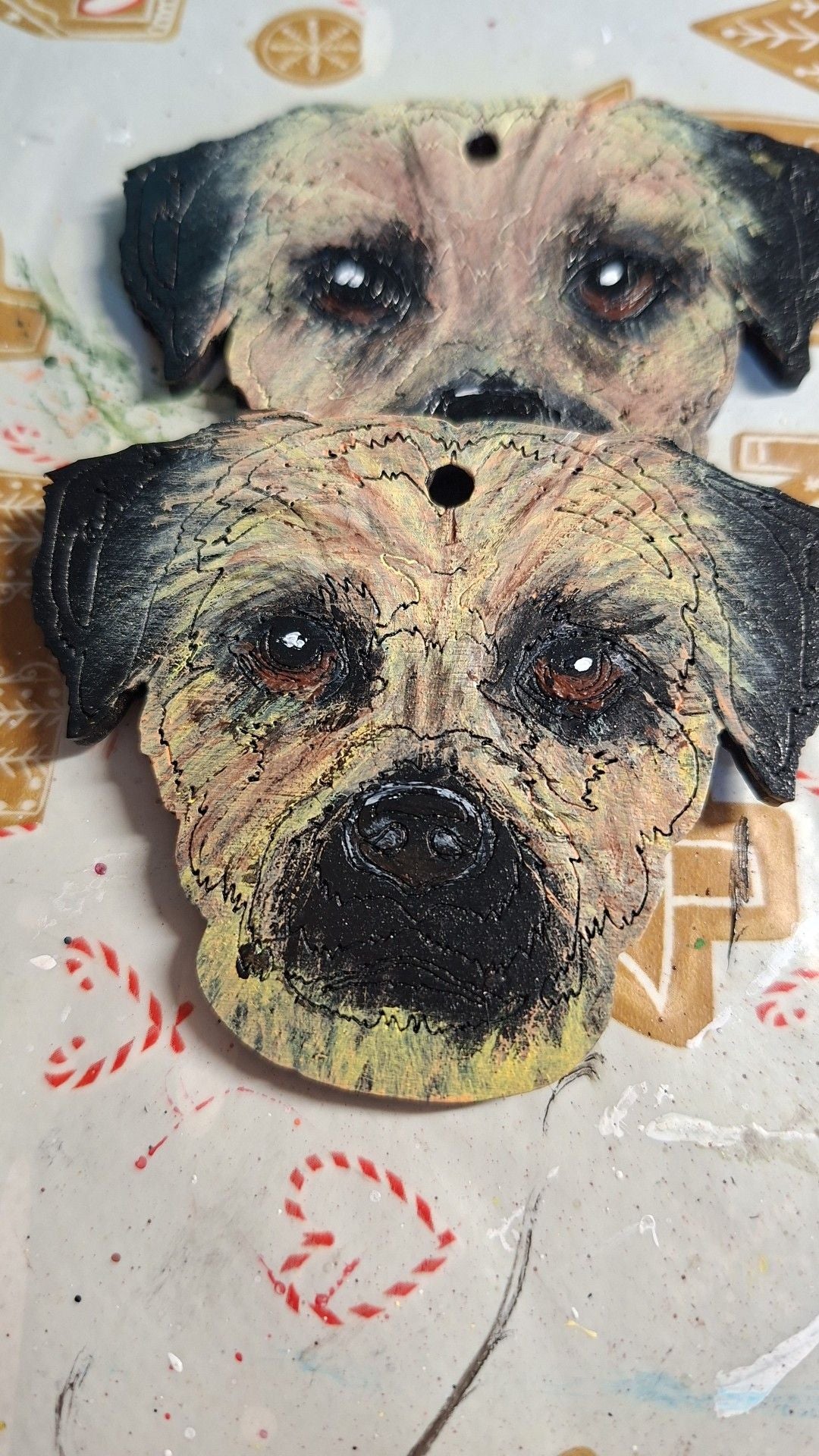 Personalised Wooden Dog Keyring