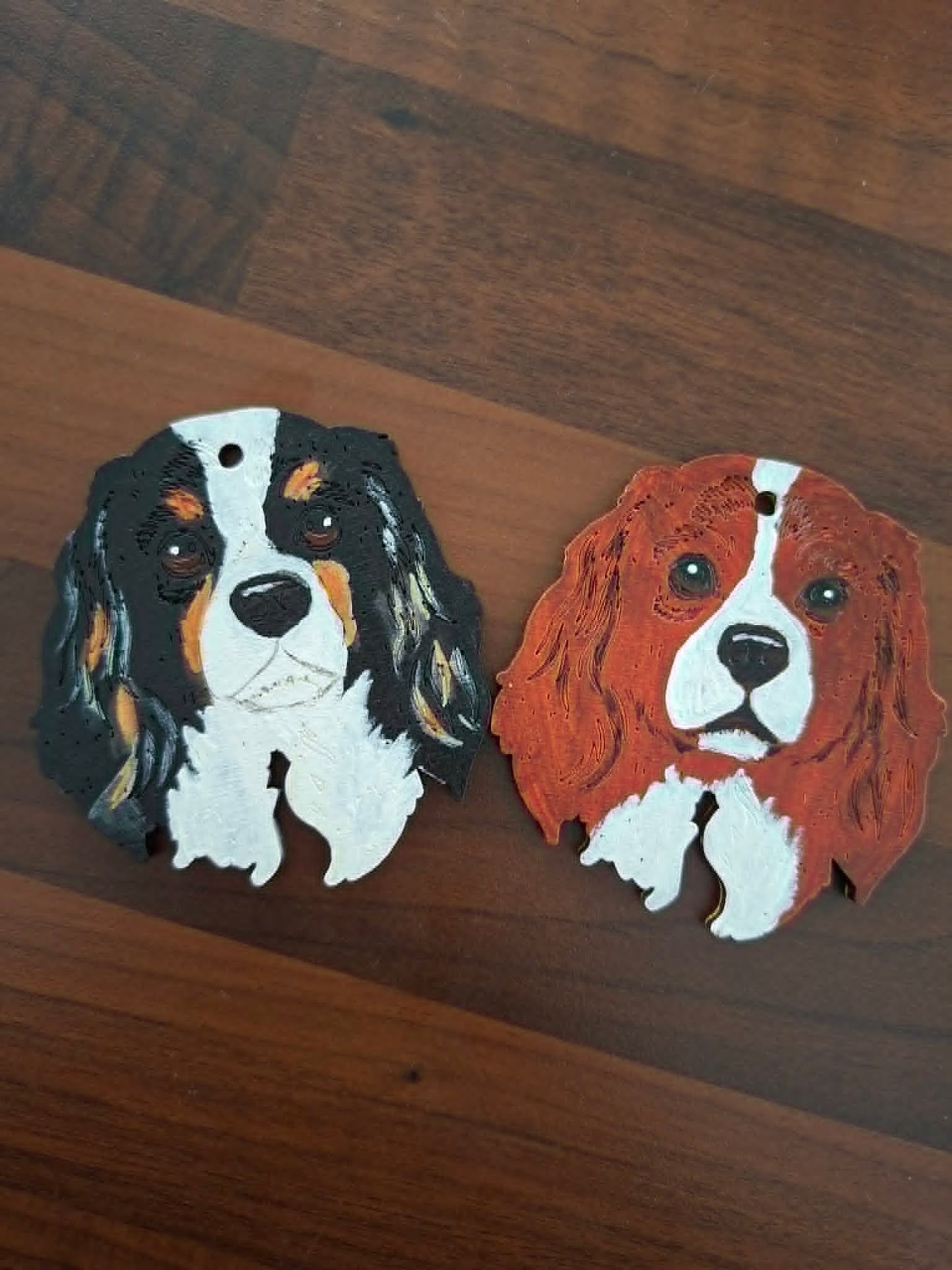 Personalised Wooden Dog Keyring