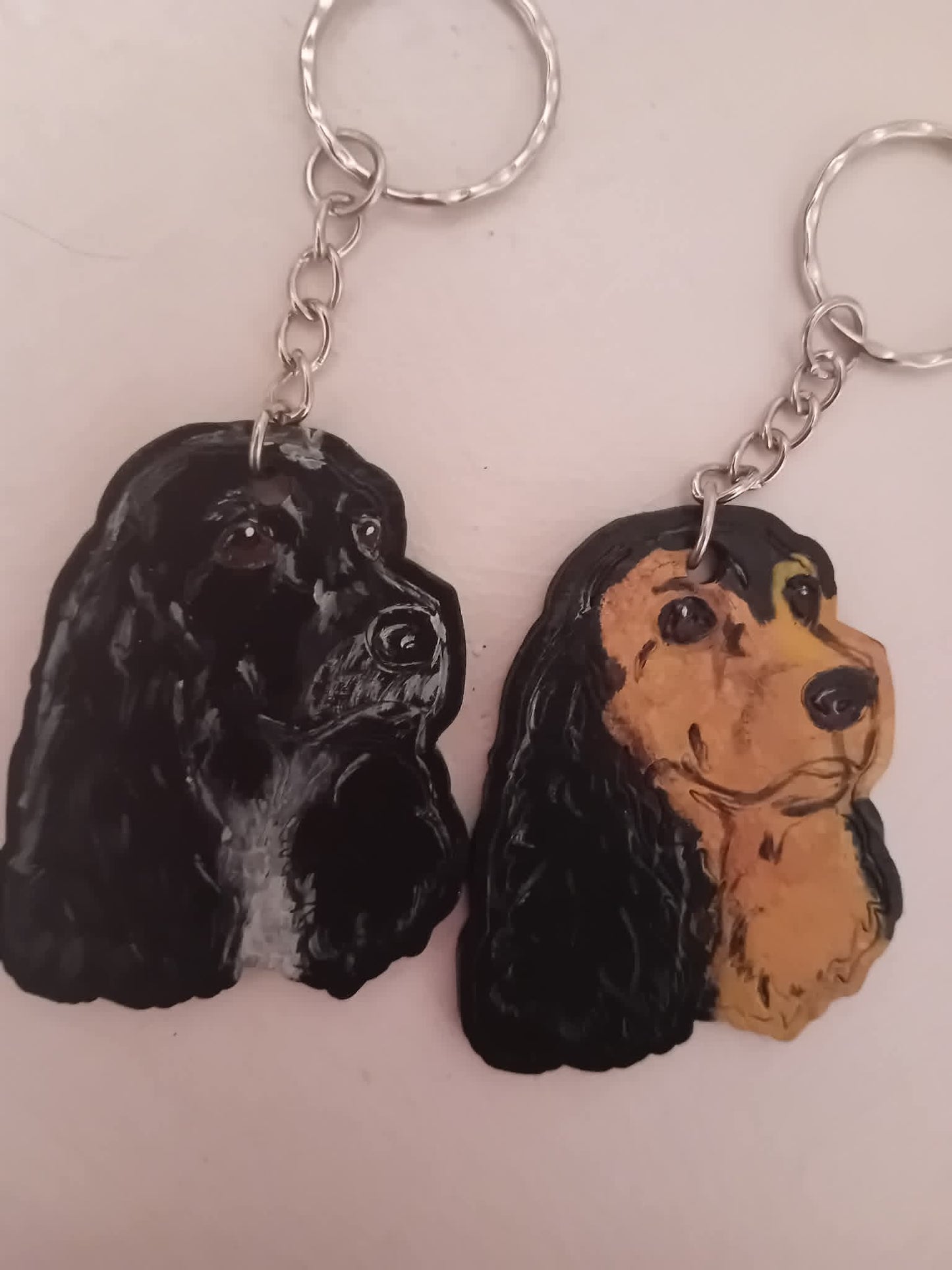 Personalised Wooden Dog Keyring
