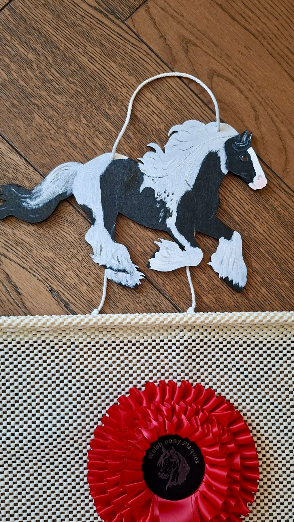 Personalised Wooden Horse Rosette Holder
