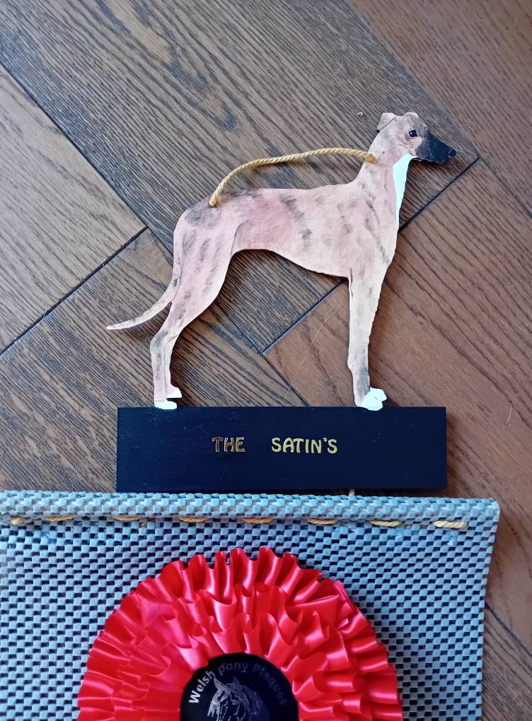 Hand-Painted Dog Rosette Holder