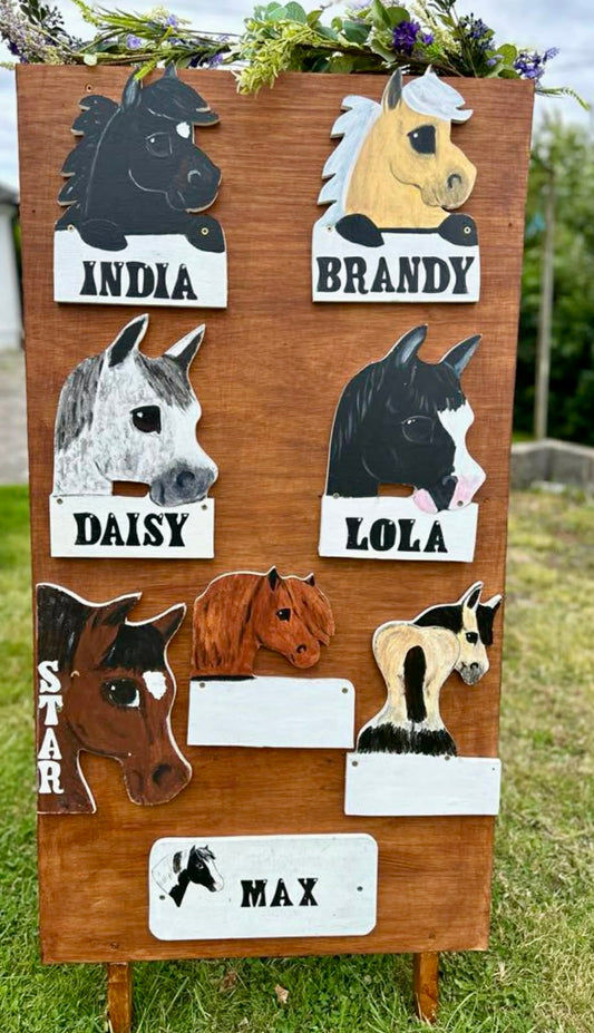 Horse Stable Name Plaque