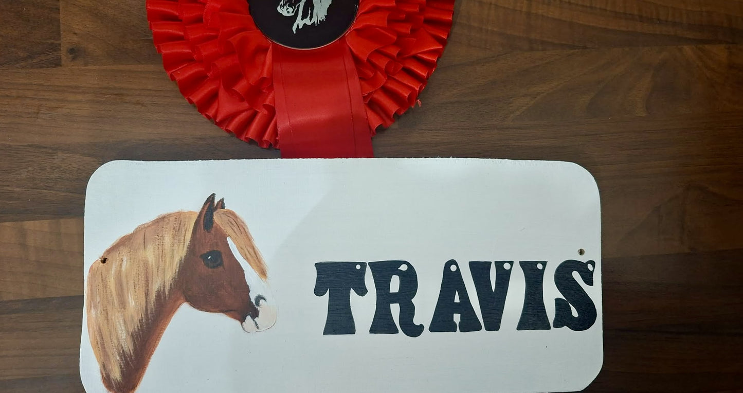 Horse Stable Name Plaque