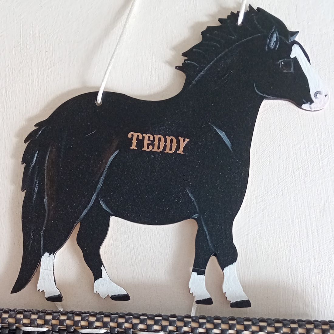 Personalised Wooden Horse Rosette Holder