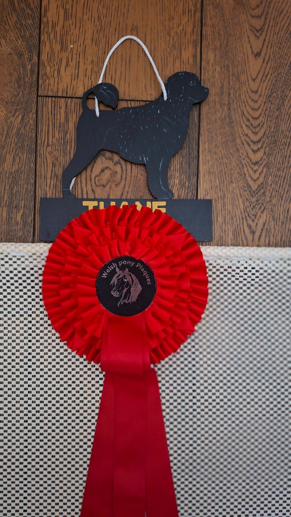 Hand-Painted Dog Rosette Holder